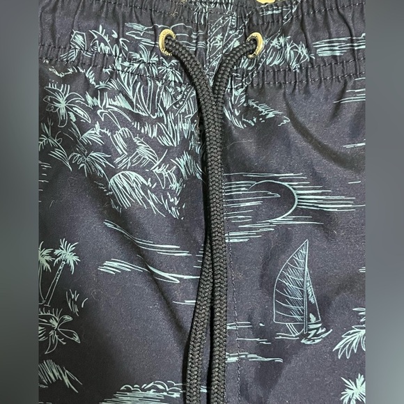 Land’s End Blue Tropical Print Men’s Swim Trunks Pockets Shorts Size 3XL 50-52 - Picture 7 of 16